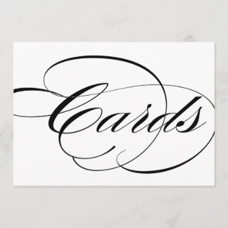 Letrero de caja de tarjetas para decoración de rec