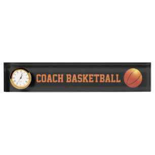 Letrero de encargo del escritorio del baloncesto
