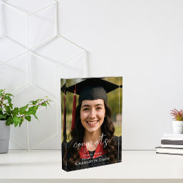 Letrero de Foto de Graduación Celebra al Graduado