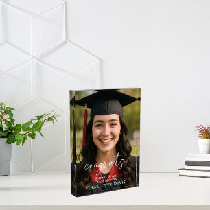 Letrero de Foto de Graduación Celebra al Graduado