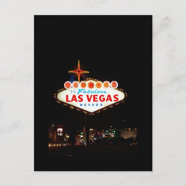Letrero de Las Vegas tarjeta de foto de boda para  (Anverso)