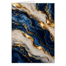 Letrero de mesa de mármol azul y dorado de lujo el