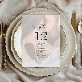 Letrero de Mesa de Plano de Asientos de Boda con F