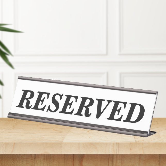 Letrero de mesa reservada (Subido por el creador)