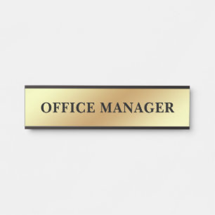 Letrero de nombre de placa de puerta de oficina pr