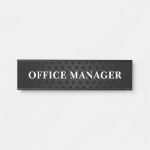 Letrero de nombre de placa de puerta de oficina pr