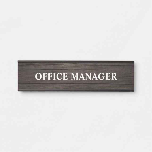 Letrero de nombre de placa de puerta de oficina pr (Anverso)