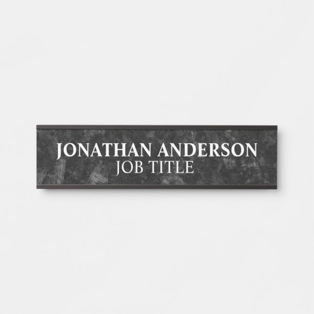 Letrero de nombre de placa de puerta de oficina pr (Anverso)