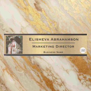 Letrero de Placa de Nombre en Puerta de Oficina