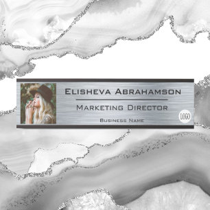 Letrero de Placa de Nombre en Puerta de Oficina -