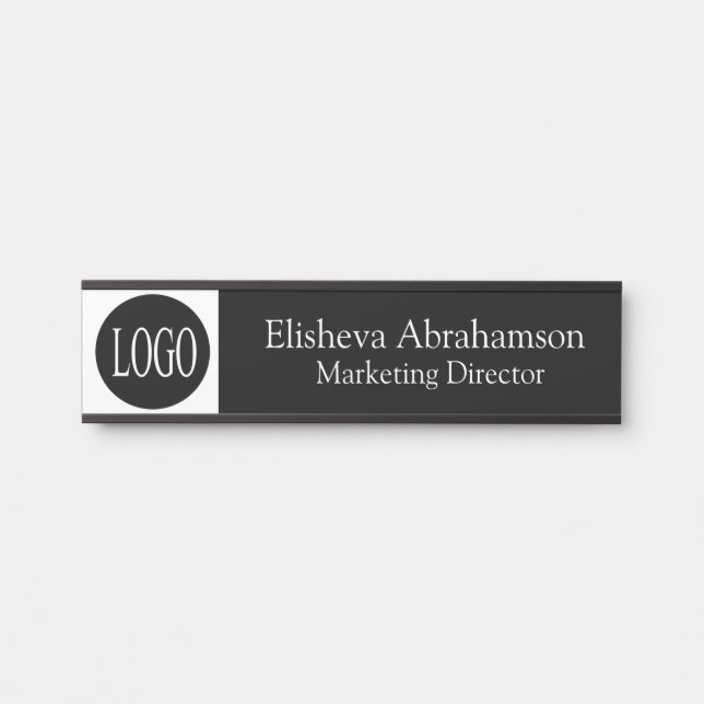 Letrero de puerta de oficina profesional Placa de  (Anverso)