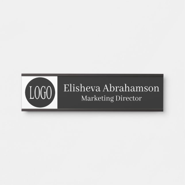 Letrero de puerta de oficina profesional Placa de  (Anverso)