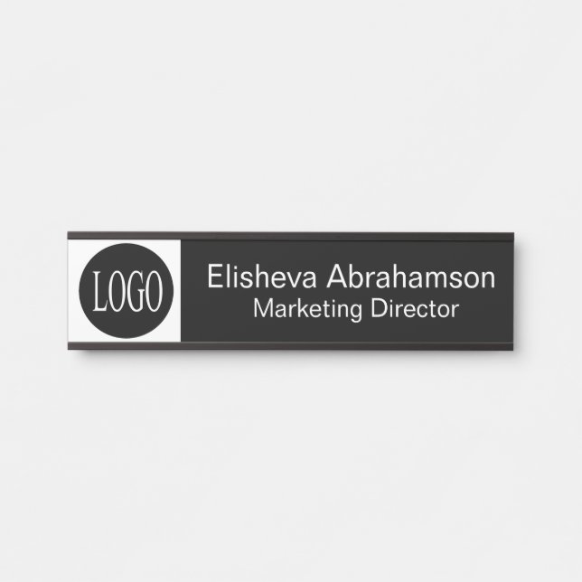 Letrero de puerta de oficina profesional Placa de  (Anverso)