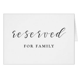 Letrero de reservado para boda con caligrafía en b