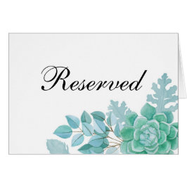 Letrero de suculentas reservadas. Cactus de boda m
