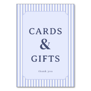 Letrero de tarjetas y regalos elegante con serifa 