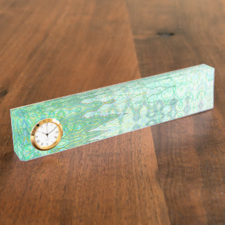 Letrero del escritorio de Cerdeña con el reloj