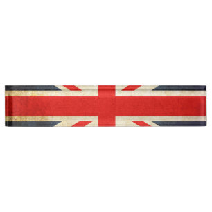 Letrero del escritorio de Union Jack