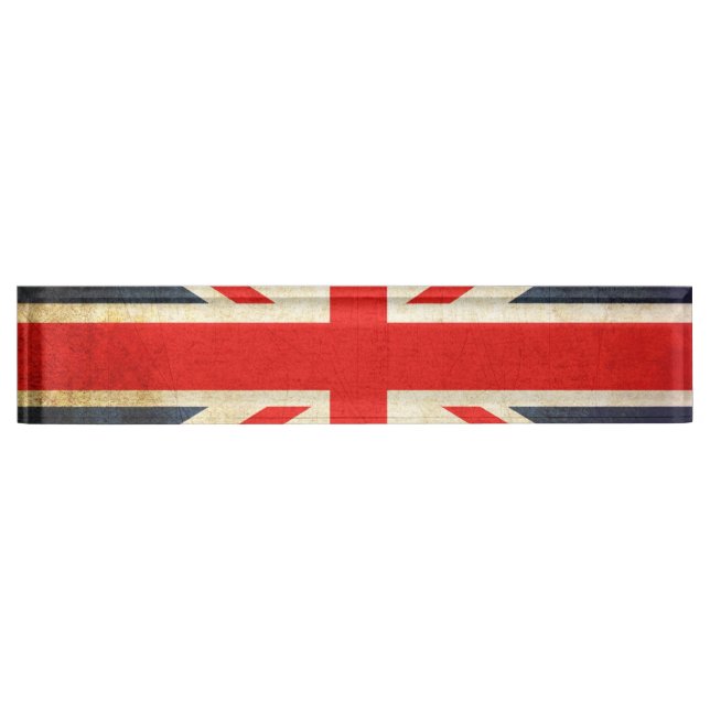 Letrero del escritorio de Union Jack (Anverso)