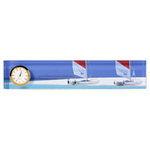 Letrero del escritorio del reloj