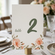 Letrero Elegante de Número de Mesa Personalizado c