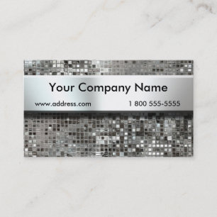 Letrero en tarjetas de visita de las lentejuelas