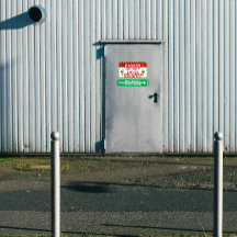Personalizar aviso de usar otra puerta con flecha 