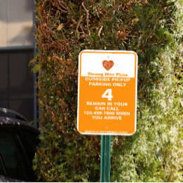 Letrero Metálico Personalizar estacionamiento de recogida en la ace