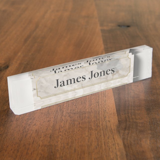 Letrero Minimalista para Escritorio | Mesa de Ofic (Lateral)