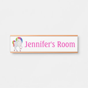 Letrero para la puerta del dormitorio de la niña u