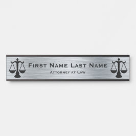 Letrero Para Puerta Abogado en Rótulos de Puerta de la Ley Abogado SIl