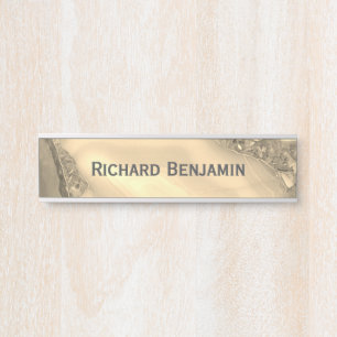 Letrero Para Puerta Agate marrón