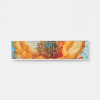 Letrero Para Puerta Belleza naranja
