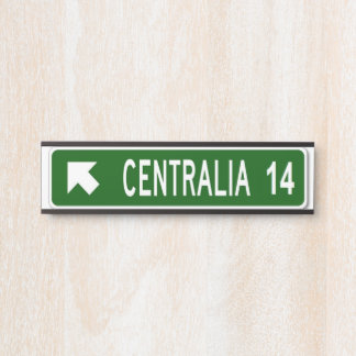 Letrero Para Puerta Centralia PA