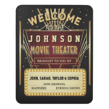 Cine Nombre Personalizado Cinema Hogareño Hollywoo