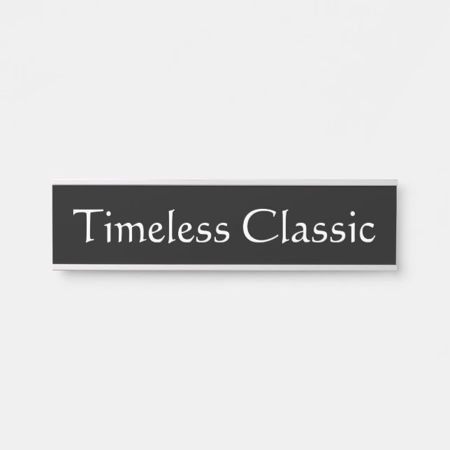 Letrero Para Puerta Clásico de tiempo (Anverso)
