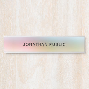 Letrero Para Puerta Colorida y elegante plantilla moderna de moda Amar