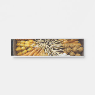 Letrero Para Puerta comida callejera de un mercado asiático