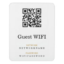Contraseña Wifi y código QR personalizado de red