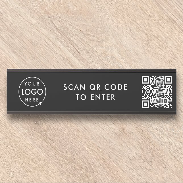 Letrero Para Puerta Control de acceso | Código QR Seguridad de bloqueo (Subido por el creador)