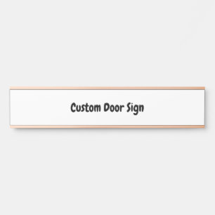 Letrero Para Puerta Crea tu rosa dorada larga personalizada