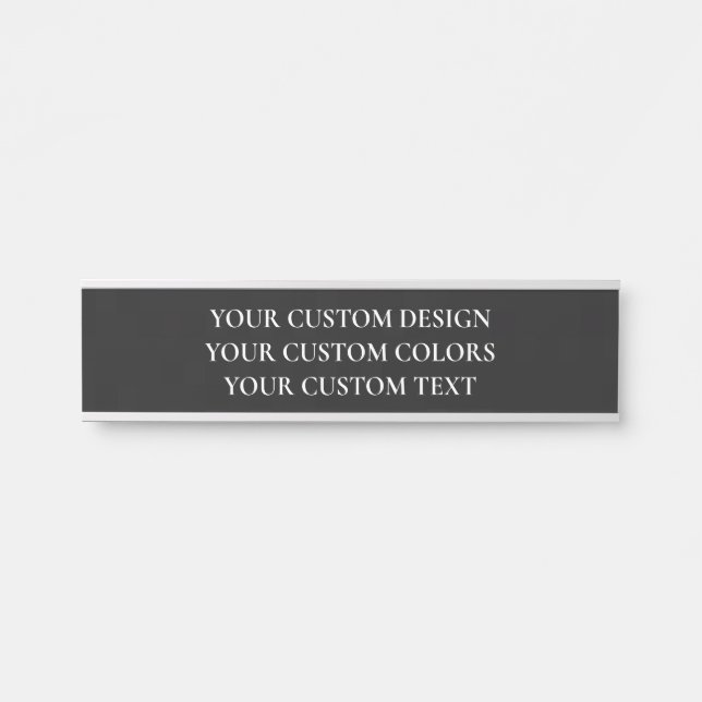 Letrero Para Puerta Crear su propio personal (Anverso)