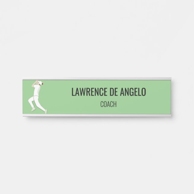 Letrero Para Puerta Críquet (Anverso)