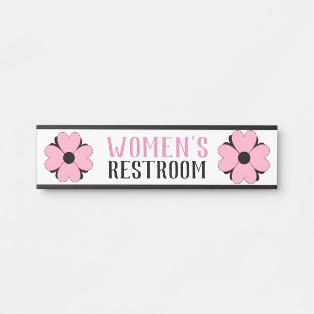 Letrero Para Puerta Cuarto de baño Rótulo Baño Rótulo baño baño femeni (Anverso)
