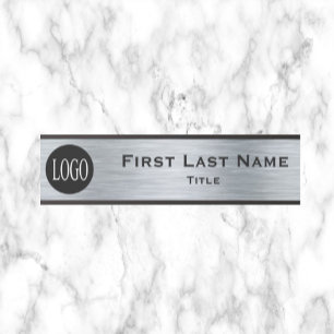 Letrero para Puerta de Oficina con Logotipo de su