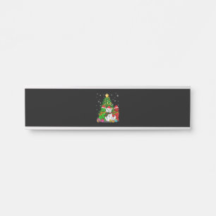Letrero Para Puerta Divertido Newfie Divertidos Navidades de perros