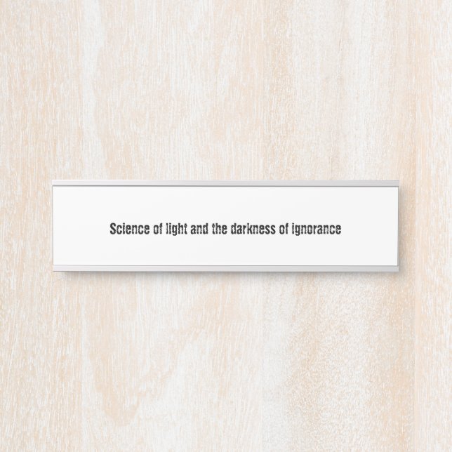 Letrero Para Puerta Education (Anverso)