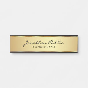 Letrero Para Puerta Elegante Archivo De Escritura De Tipografía En Neg