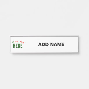 LETRERO PARA PUERTA ELEGANTE MODERNO PERSONALIZABLE BLANCO VERIFICADO