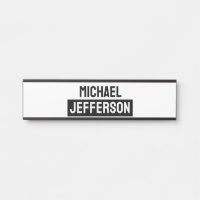 Elegante Personalizado personalizado blanco negro